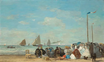 Beach Scene at Trouville
