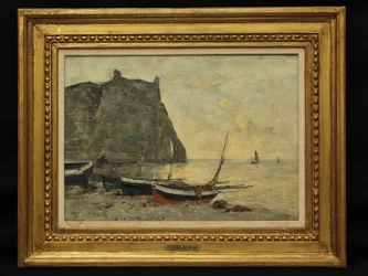 Boats at Etretat