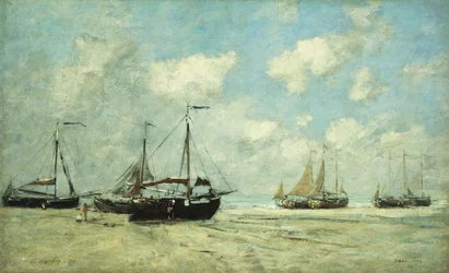 Boats on the Shore at Scheveningen