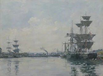 Le Havre, ships in a basin