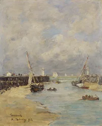 Low Tide at Trouville, 1895