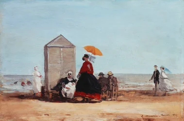 On the Beach at Trouville, 1865
