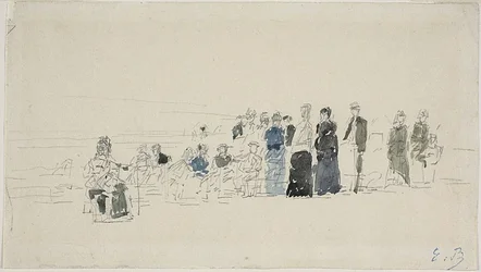 Petticoats on the Beach (recto); Breton Women on the Beach (verso)