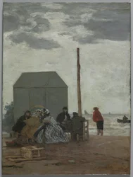 The Beach at Deauville, 1864