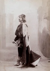 French Comedian Dauvillier, c. 1900, Photo by Eugene Pirou