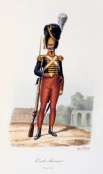 Cent-Suisses, 1814-17
