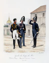 Gardes-du-Corps de Roi, Médecin-Major, Maréchal-Vétérinaire and Piqueur