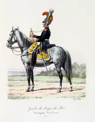 Gardes-du-Corps de Roi, Trumpeter Petite Tenue, 1815