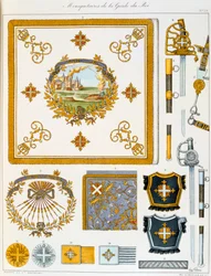 Mousquetaires de la Garde du Roi, Insignia