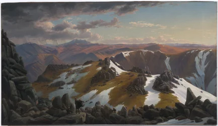North-east View from the Northern Top of Mount Kosciusko