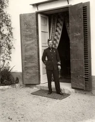 Portrait of a man in uniform at the farm Lo Zucco, Sicily