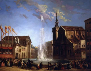 The Water Supply of Lozoya at the Fountain of the Calle de San Bernardo