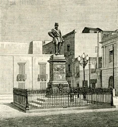 Monument to Vittorio Emanuele II, by Eugenio Maccagnani, Lecce, Apulia, Italy