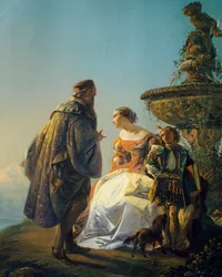 Portrait of Titian and Irene da Spilimbergo