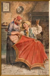 Interior with Two Persons