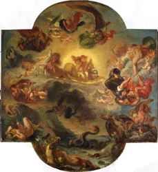 Apollo victorious over the serpent Python, c. 1853
