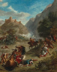 Arabs Skirmishing in the Mountains