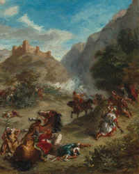 Arabs Skirmishing in the Mountains