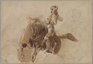 Armored Figure on Horseback