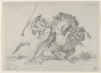 Collision of Moorish Horsemen, 1834.