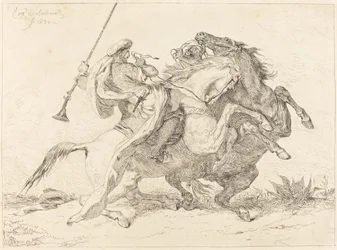 Encounter of the Moorish Horsemen, 1834