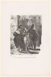 Faust Tries to Seduce Gretchen (series title: Faust, Tragedy by Goethe)