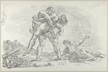 Hercules and Antaeus, 1852