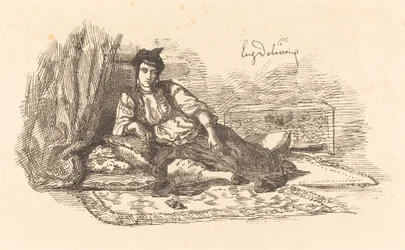 Jewish Woman of Algiers and a Street in Algiers