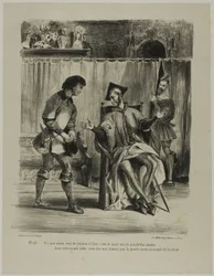 Mephistopheles Receiving the Student, from Faust