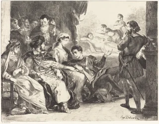 Players Enacting the Poisoning of Hamlet