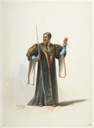 Saint-Saëns - Henry VIII - Costume Designs - Lacoste - 10. Cranmer