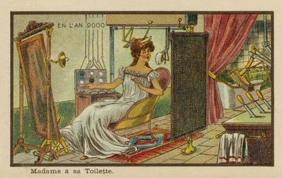 A Lady at Her Toilet in the Year 2000