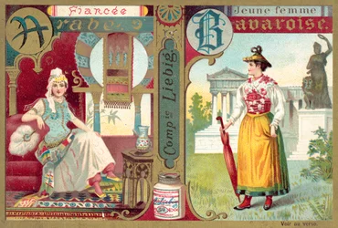 Arab fiancee and young Bavarian woman