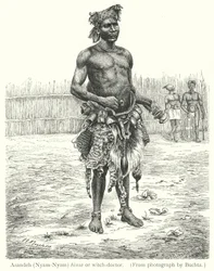 Azandeh (Nyam-Nyam) binsa or witch-doctor