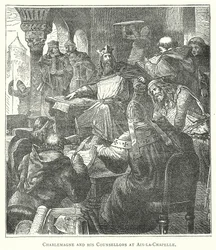 Charlemagne and His Counsellors at Aix-la-Chapelle