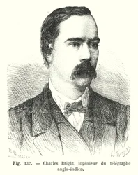 Charles Bright, Engineer of the Anglo-Indian Telegraph