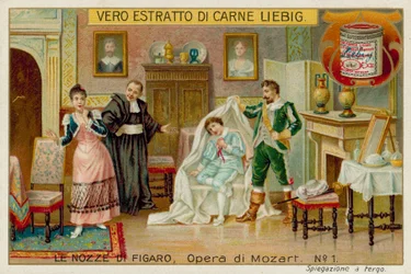 Cherubino, the Count, Susannah and Basilio