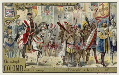 Christopher Columbus Enters Barcelona in Triumph, 15 April 1493