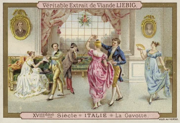 Dancing the Gavotte, Italy, 18th Century