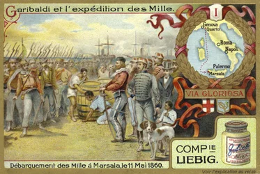 Disembarkation of the thousand, Marsala, Sicily, 11 May 1860