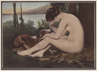 Echo, Mourning Her Rejection by Narcissus