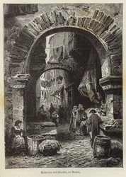 Entrance of the Ghetto, in Rome