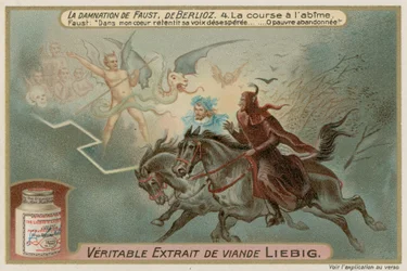 Faust and Mephistopheles Riding Past Demons