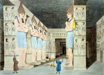 Interior of Rameses Temple at Abu Simbel