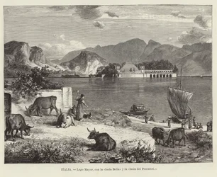 Lake Maggiore, with the Isola Bella and Isola dei Pescatori