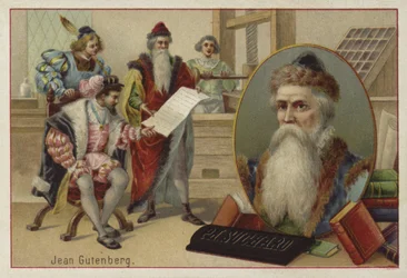 Johannes Gutenberg, German engraver, inventor and printer