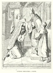 Luther ordained a monk