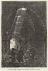 Palestine, The Great Bazaar of Oil Merchants, in Jerusalem
