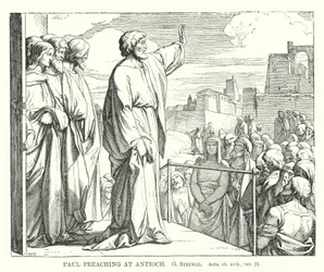 Paul Preaching at Antioch, Acts, ch xvii, ver 22