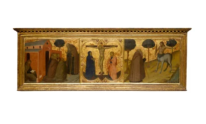 Saint Anthony the Abbot Preaching; Christ on the Cross with the Virgin and Saint John; Saint Anthony the Abbot and the Centaur